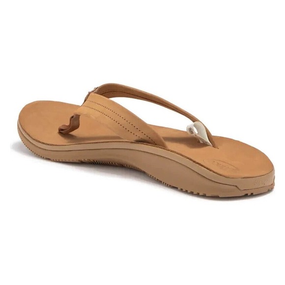 Chaco Classic Leather Flip Flop Thong Men's Size 7 Podiatrist Approved Tan - Picture 3 of 12
